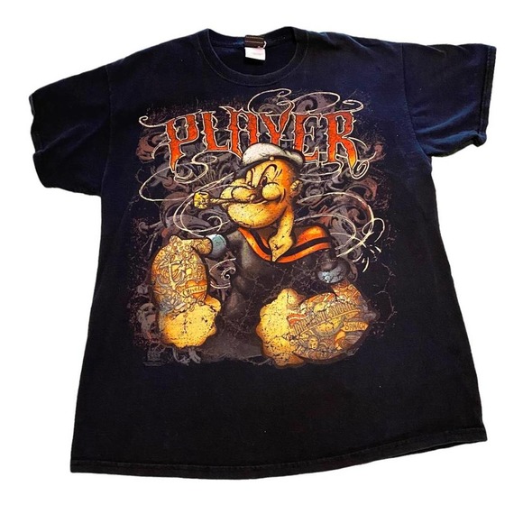 Univsersal Studios Other - Universal Studios Park Popeye The Player T-Shirt- Size Large